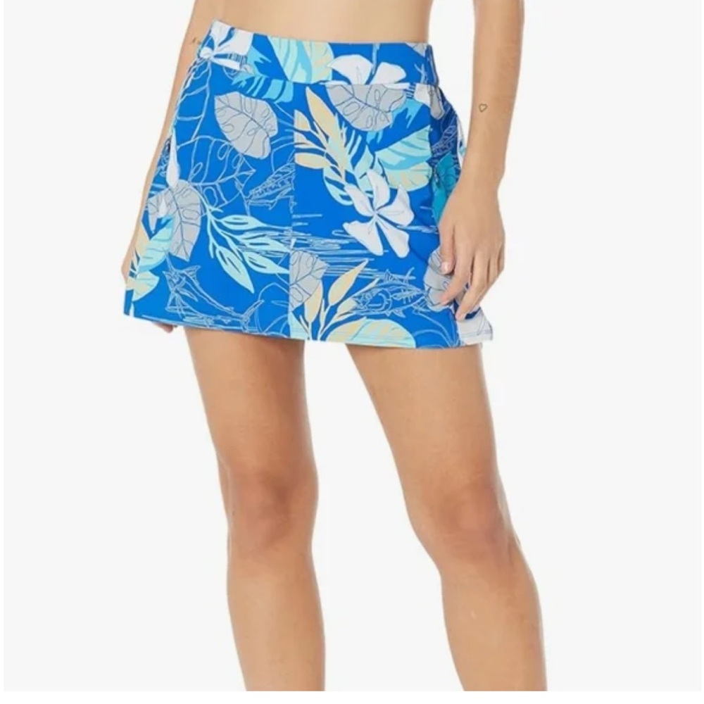 Columbia Tidal Women’s Blue Macaw Tropamix Fishing Skort Size XL